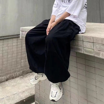 Wiaofellas Vintage Baggy Cargo Pants Men Parachute Wide Leg Trousers Male Oversize Retro Loose Casual Japanese Streetwear Hip Hop